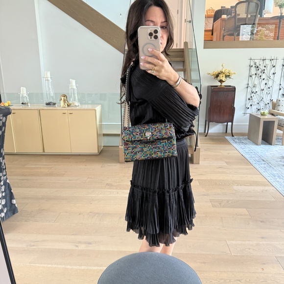 Kurt Gieger Colourful Rhinestone Bag with Black Trim - Picture 12 of 14